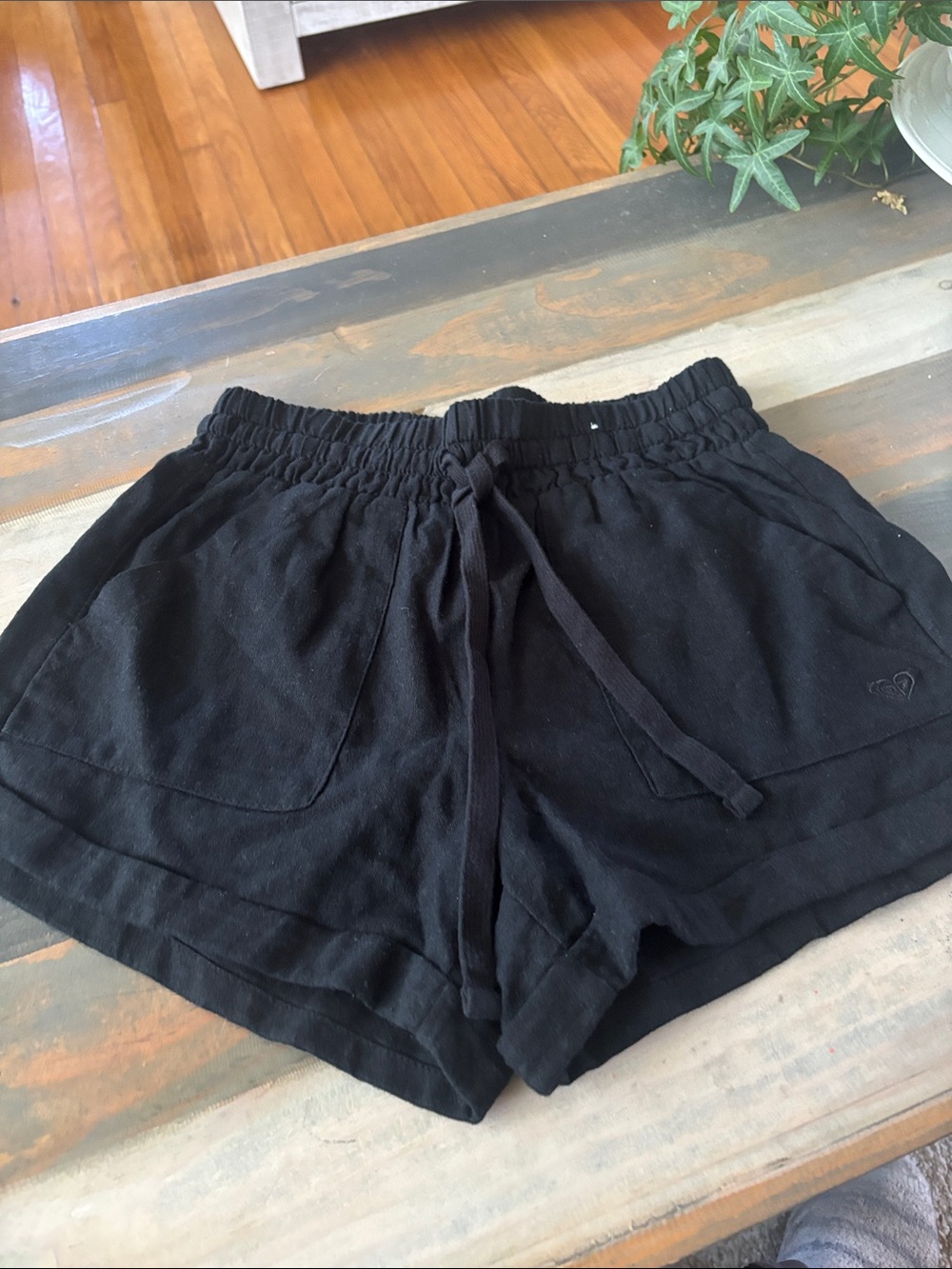 Women’s Black Pull-On Lounge Shorts